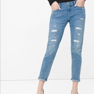 WHBM girlfriend cropped jeans, excellent cond